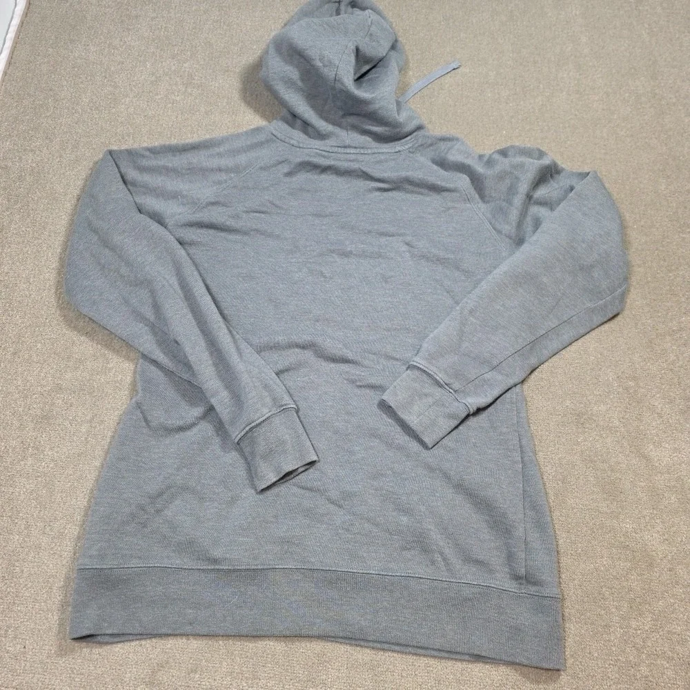 Mens‎ The North Face Hoodie Gray And Blue Stripes Dome Pullover Medium